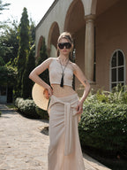Paradise Knit Skirt & Tie