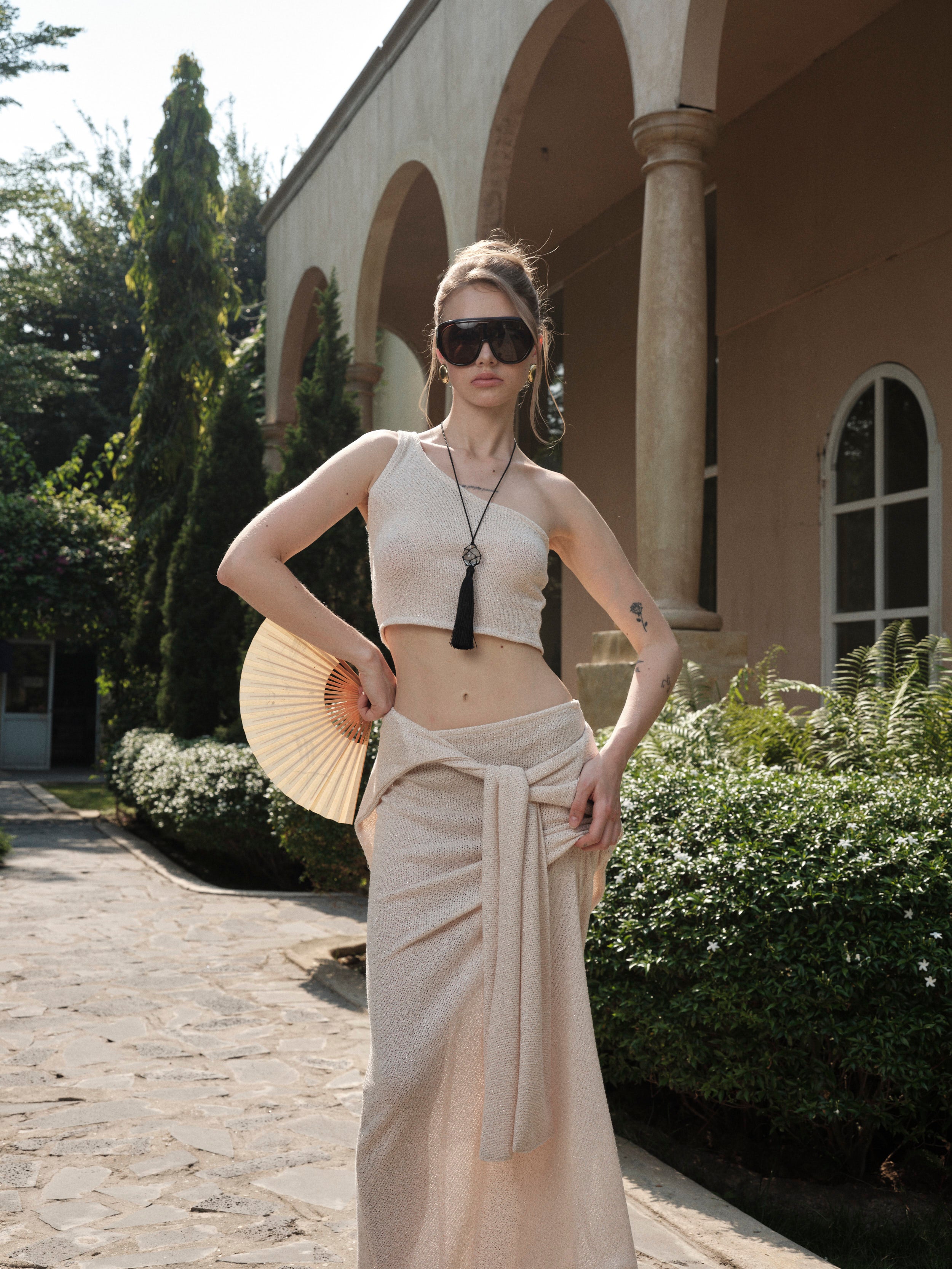 Paradise Knit Skirt & Tie