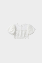 Puffy Sequin Top