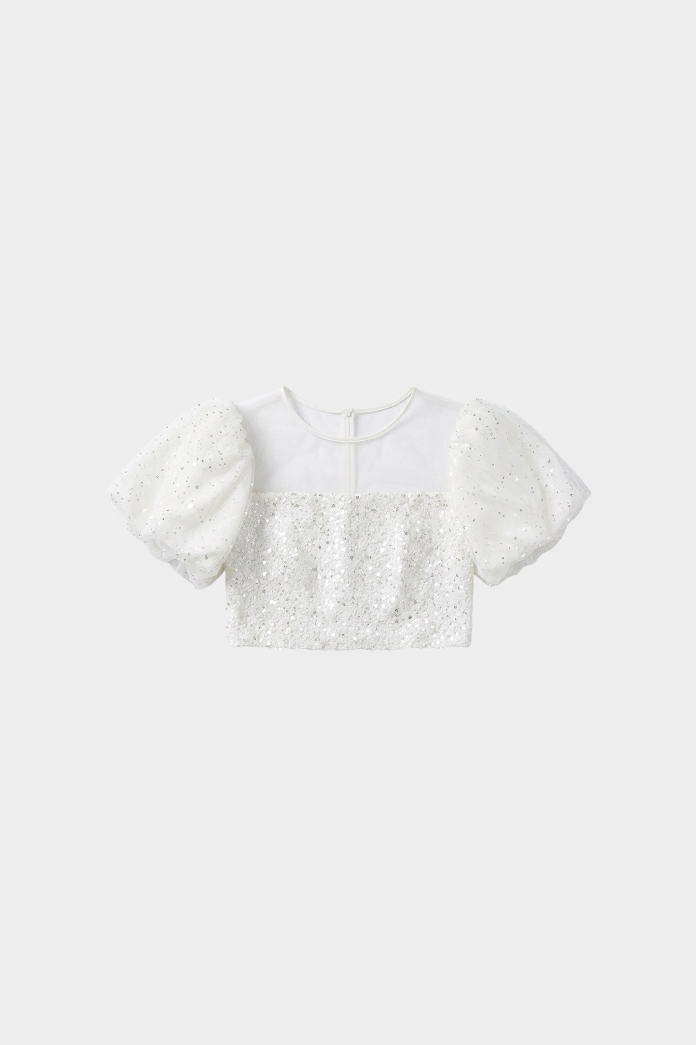 Puffy Sequin Top