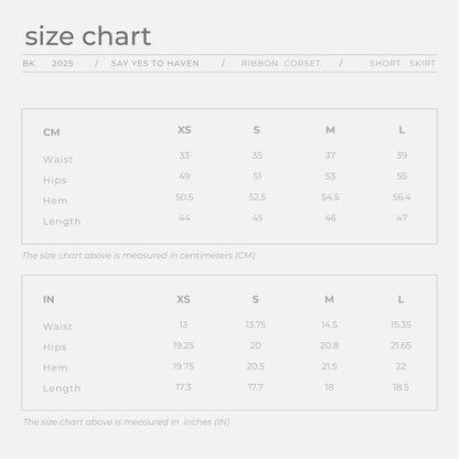 Ribbon Corset & Skirt Set