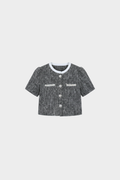 Short and Sweet Tweed Top