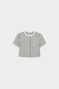 Short and Sweet Tweed Top
