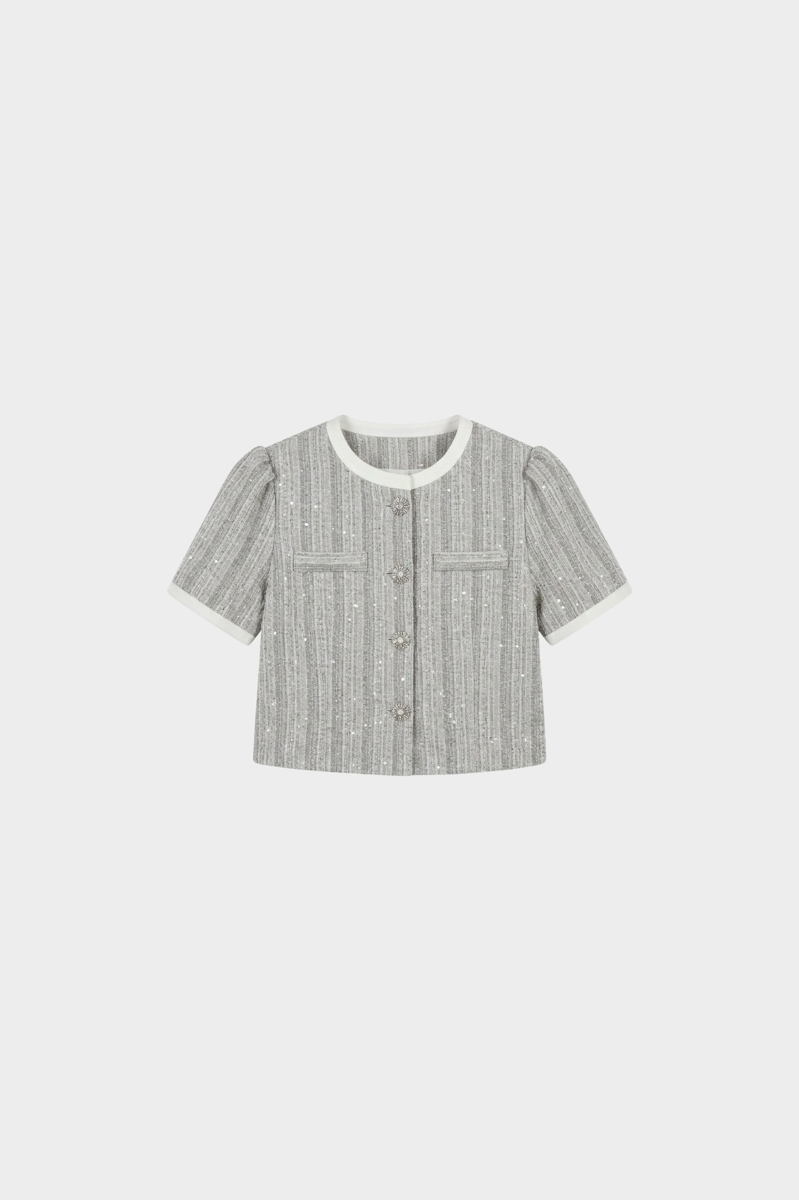 Short and Sweet Tweed Top