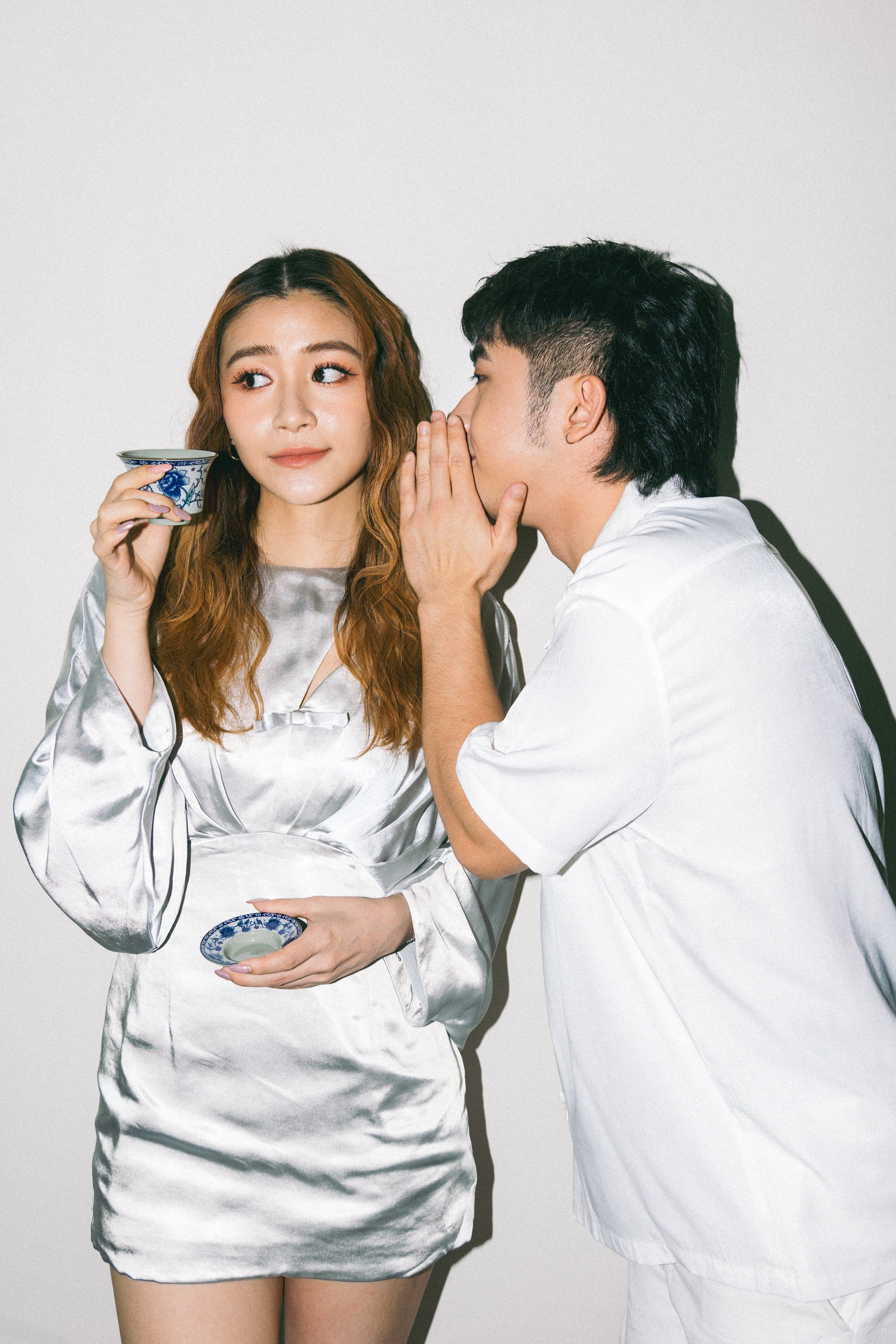 Silky Mini Dress (Ribbon Dress)